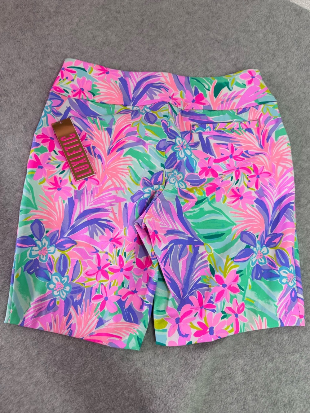 Lilly Pulitzer Pink Multi Floral Bermuda Shorts